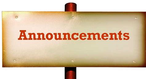 Announcement: The .